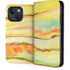 Tuscan Sun Watercolor Geode iPhone 14 Plus Folio Case