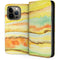 Tuscan Sun Watercolor Geode iPhone 14 Pro Folio Case