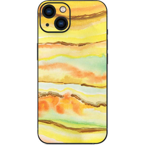 Tuscan Sun Watercolor Geode iPhone Skins