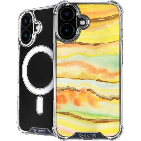 Tuscan Sun Watercolor Geode iPhone 16 MagSafe Case