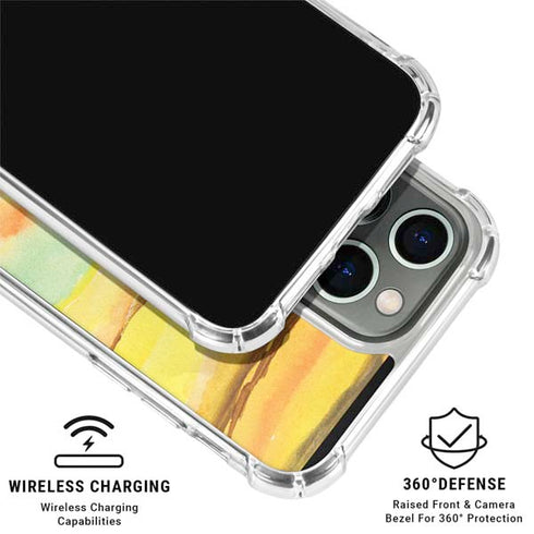 Tuscan Sun Watercolor Geode iPhone 16 Pro Clear Case