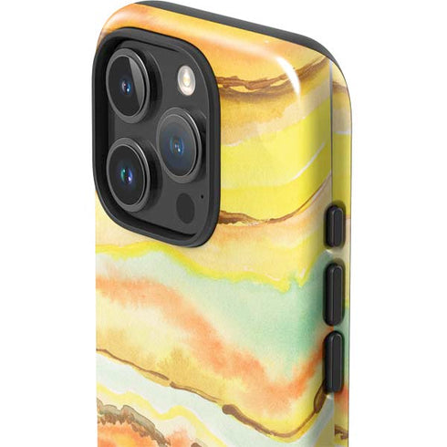 Tuscan Sun Watercolor Geode iPhone 16 Pro Max Impact Case