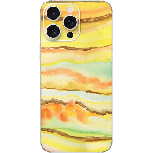 Tuscan Sun Watercolor Geode iPhone 16 Pro Max Skin