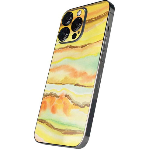 Tuscan Sun Watercolor Geode iPhone 16 Pro Max Skin