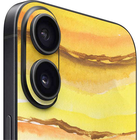 Tuscan Sun Watercolor Geode iPhone 16 Skin