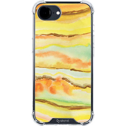 Tuscan Sun Watercolor Geode iPhone 16e Clear Case
