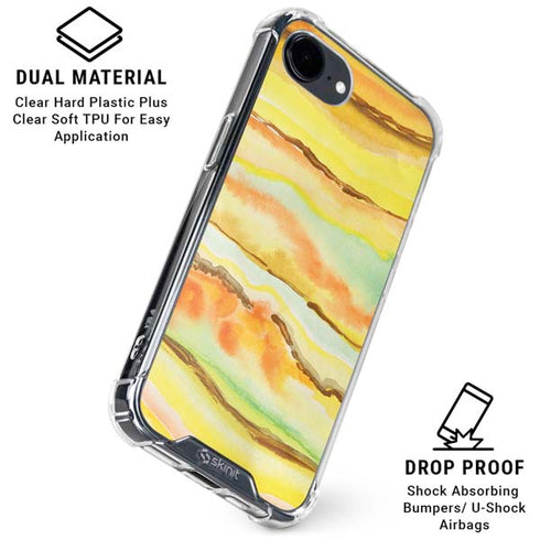 Tuscan Sun Watercolor Geode iPhone 16e Clear Case