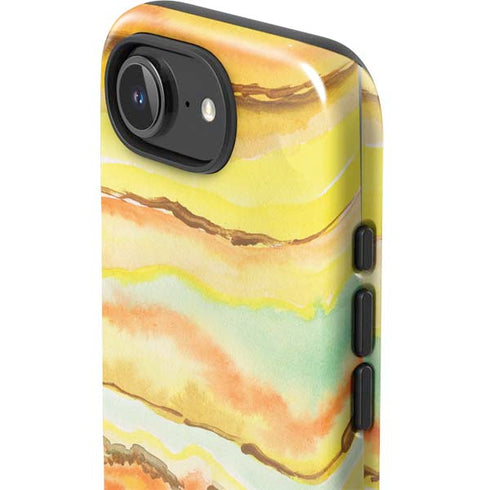 Tuscan Sun Watercolor Geode iPhone 16e Impact Case