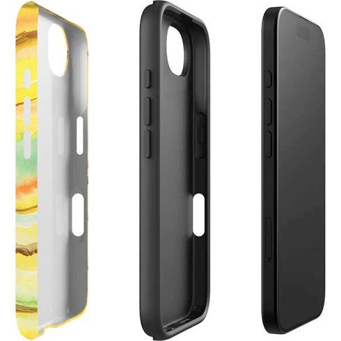 Tuscan Sun Watercolor Geode iPhone 16e Impact Case
