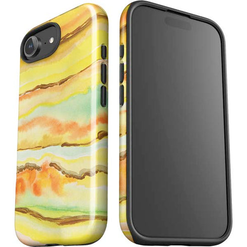 Tuscan Sun Watercolor Geode iPhone 16e Impact Case