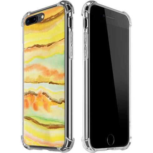 Tuscan Sun Watercolor Geode iPhone Cases