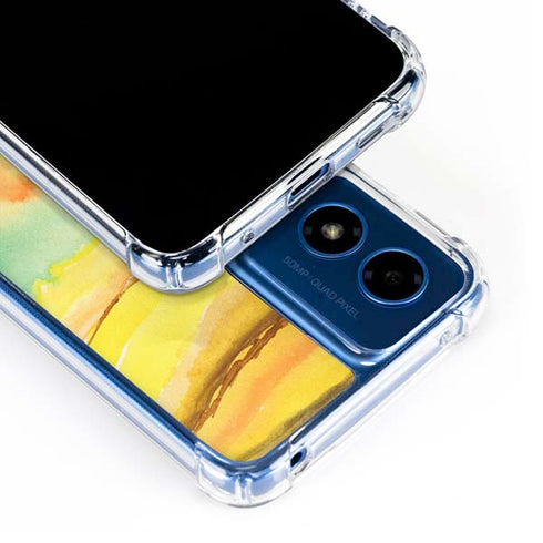 Tuscan Sun Watercolor Geode Moto G 5G (2024) Clear Case