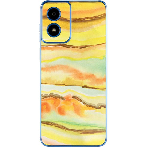 Tuscan Sun Watercolor Geode Moto G Play 4G (2024) Skin