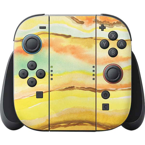 Tuscan Sun Watercolor Geode Nintendo Skins