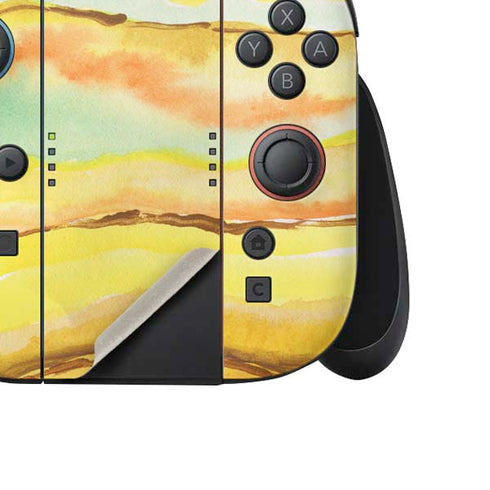 Tuscan Sun Watercolor Geode Nintendo Switch 2 (2025) Joy-Con Controller Skin