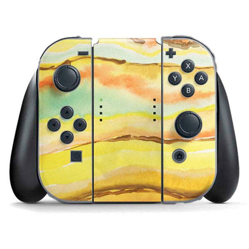 Tuscan Sun Watercolor Geode Nintendo Skins