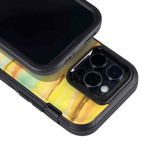 Tuscan Sun Watercolor Geode Otterbox Defender iPhone Skin