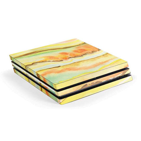 Tuscan Sun Watercolor Geode PlayStation PS4 Skins