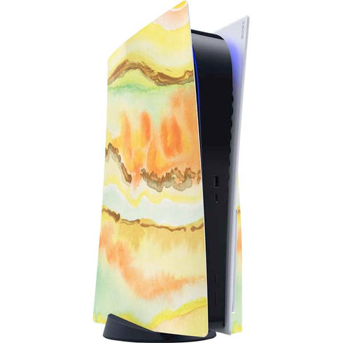 Tuscan Sun Watercolor Geode PlayStation PS5 Skins