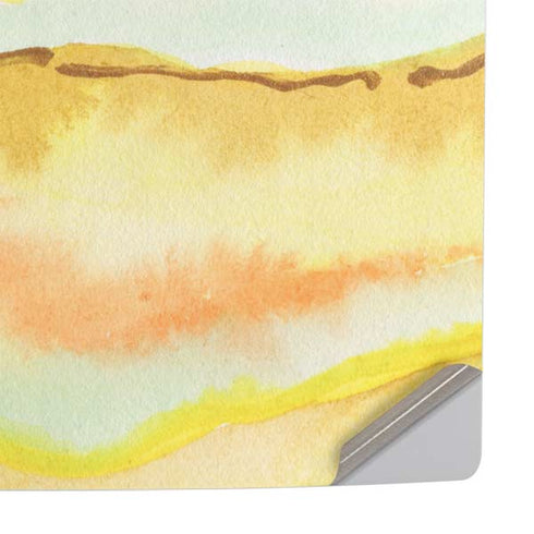 Tuscan Sun Watercolor Geode PS5 Slim Digital Edition Console Skin