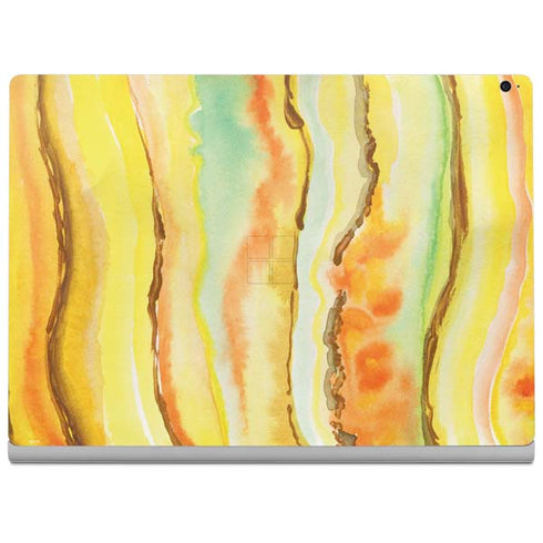 Tuscan Sun Watercolor Geode Surface Book 2 15in Skin