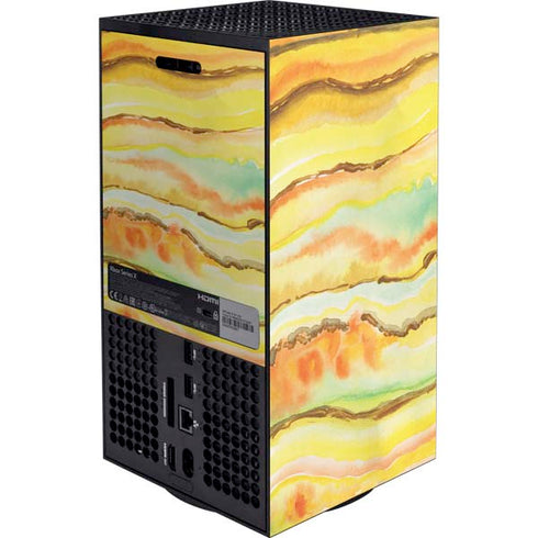Tuscan Sun Watercolor Geode Xbox Series X Bundle Skin