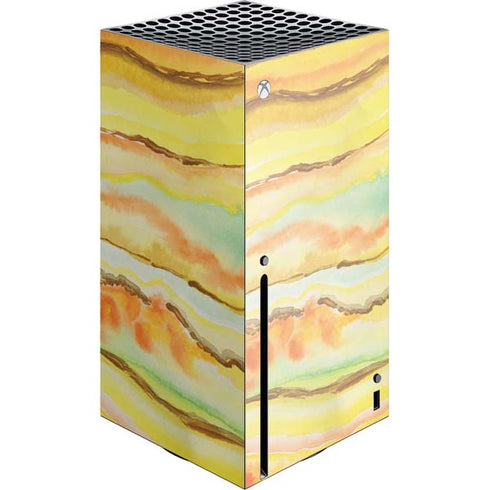 Tuscan Sun Watercolor Geode Xbox Series X Skins