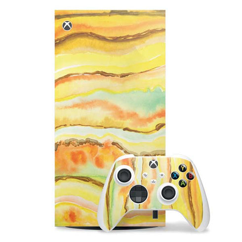 Tuscan Sun Watercolor Geode Xbox Series X Skins