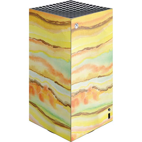 Tuscan Sun Watercolor Geode XBox Series X Digital Edition Console Skin