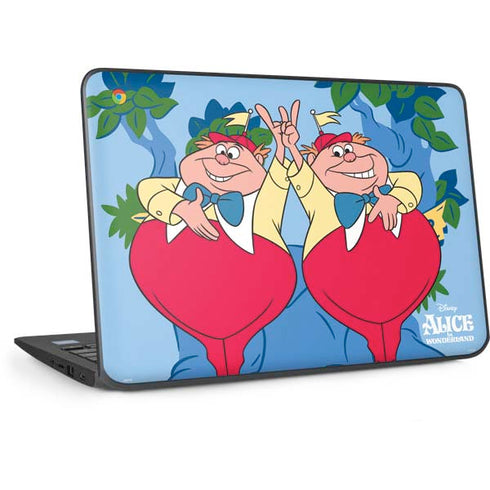 Disney Alice in Wonderland Tweedle Dee and Tweedle Dum HP Chromebook Skin