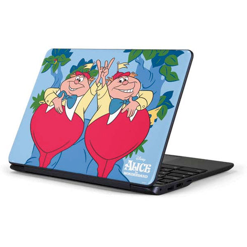 Disney Alice in Wonderland Tweedle Dee and Tweedle Dum Samsung Chromebook Skin