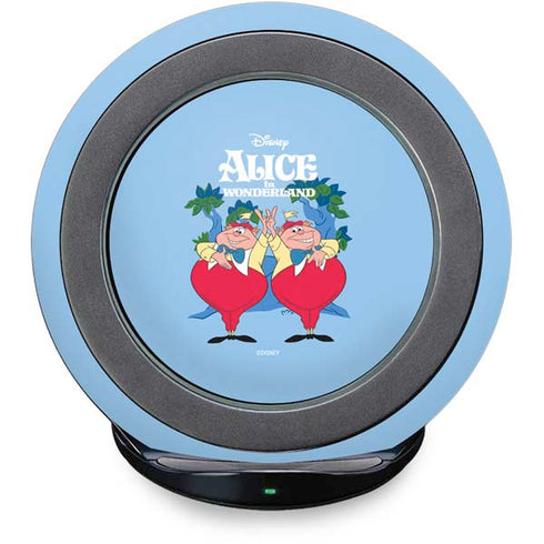 Disney Alice in Wonderland Tweedle Dee and Tweedle Dum Fast Charge Wireless Charging Stand Skin