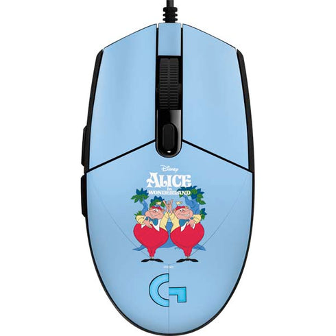 Disney Alice in Wonderland Tweedle Dee and Tweedle Dum G203 Prodigy RGB Wired Gaming Mouse Skin