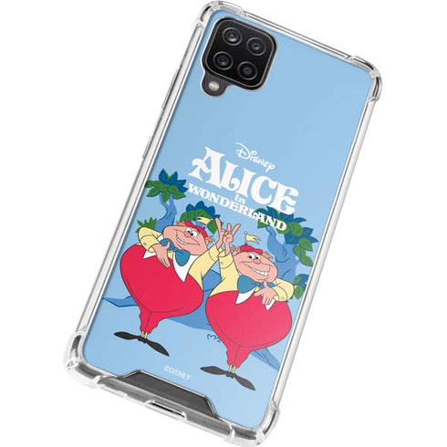 Disney Alice in Wonderland Tweedle Dee and Tweedle Dum Galaxy A12 Clear Case