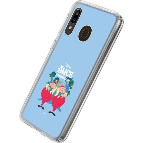 Disney Alice in Wonderland Tweedle Dee and Tweedle Dum Galaxy A20 Clear Case