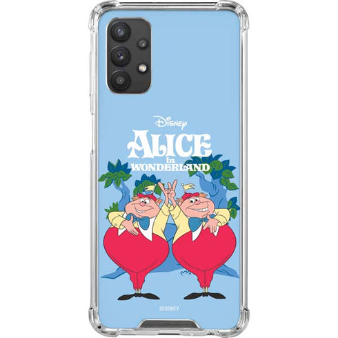 Disney Alice in Wonderland Tweedle Dee and Tweedle Dum Galaxy A32 5G Clear Case