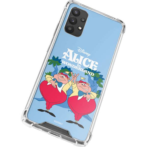 Disney Alice in Wonderland Tweedle Dee and Tweedle Dum Galaxy A32 5G Clear Case