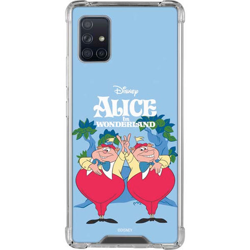 Disney Alice in Wonderland Tweedle Dee and Tweedle Dum Galaxy A51 5G Clear Case