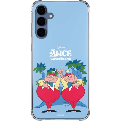 Disney Alice in Wonderland Tweedle Dee and Tweedle Dum Galaxy A55 5G Clear Case