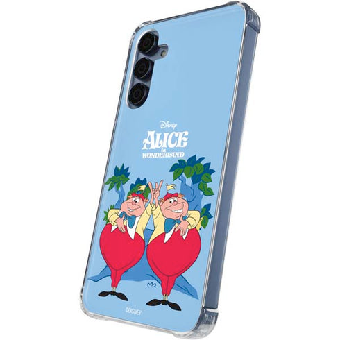 Disney Alice in Wonderland Tweedle Dee and Tweedle Dum Galaxy A55 5G Clear Case