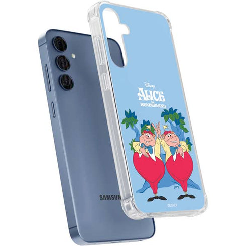 Disney Alice in Wonderland Tweedle Dee and Tweedle Dum Galaxy A55 5G Clear Case