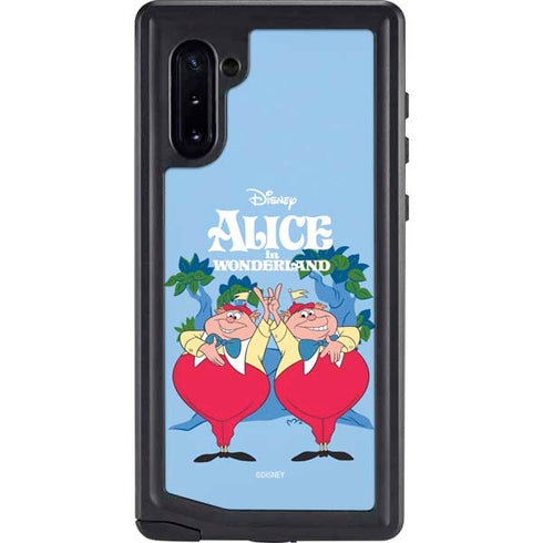 Disney Alice in Wonderland Tweedle Dee and Tweedle Dum Galaxy Note 10 Waterproof Case