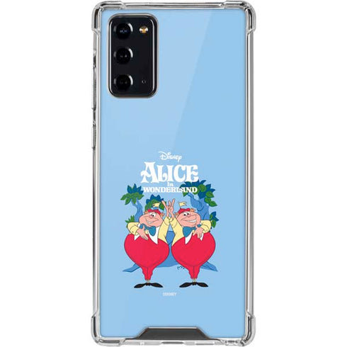 Disney Alice in Wonderland Tweedle Dee and Tweedle Dum Galaxy Note20 5G Clear Case