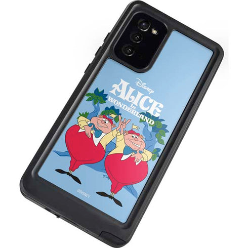 Disney Alice in Wonderland Tweedle Dee and Tweedle Dum Galaxy Note20 5G Waterproof Case