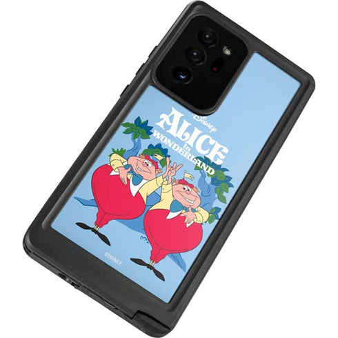 Disney Alice in Wonderland Tweedle Dee and Tweedle Dum Galaxy Note20 Ultra 5G Waterproof Case