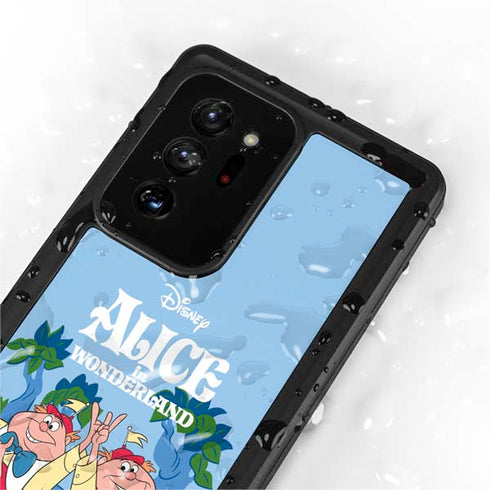 Disney Alice in Wonderland Tweedle Dee and Tweedle Dum Galaxy Note20 Ultra 5G Waterproof Case