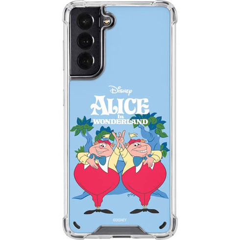 Disney Alice in Wonderland Tweedle Dee and Tweedle Dum Galaxy S21 5G Clear Case