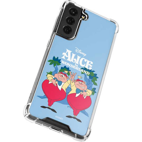 Disney Alice in Wonderland Tweedle Dee and Tweedle Dum Galaxy S21 FE Clear Case