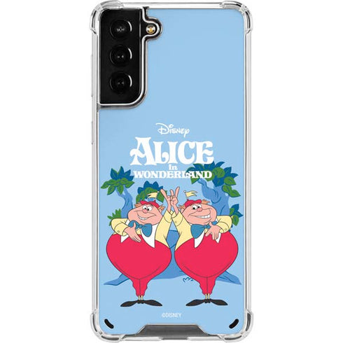 Disney Alice in Wonderland Tweedle Dee and Tweedle Dum Galaxy S21 Plus 5G Clear Case