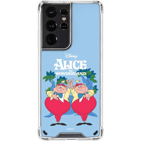 Disney Alice in Wonderland Tweedle Dee and Tweedle Dum Galaxy S21 Ultra 5G Clear Case